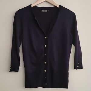 New York & Company NWOT Navy Blue Cardigan Size M